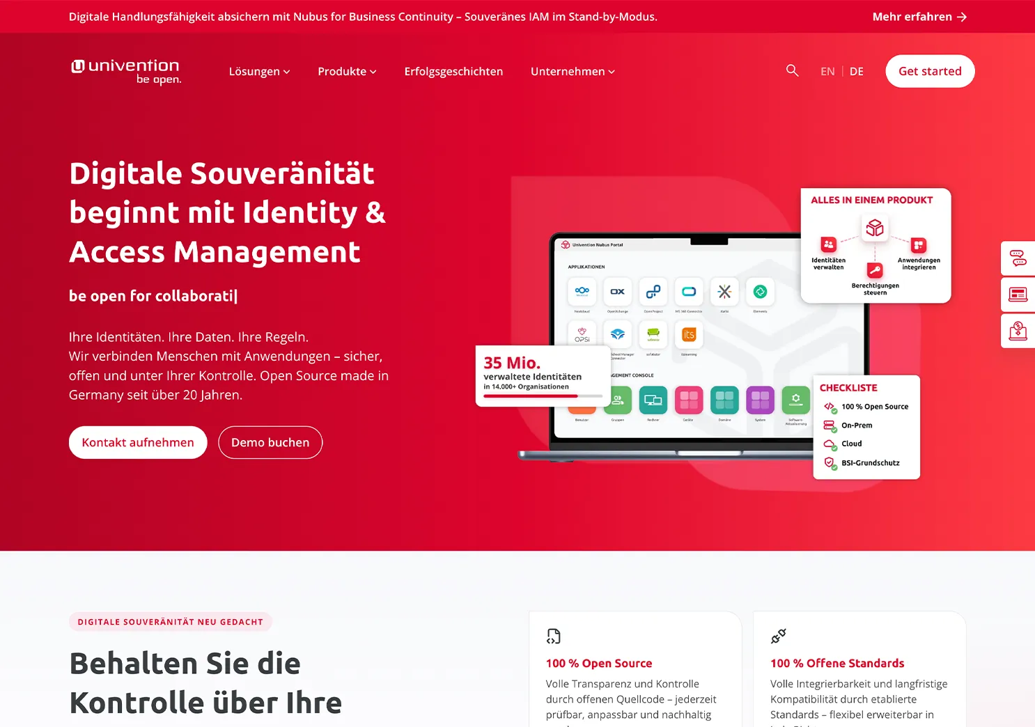 Univention Webseite
